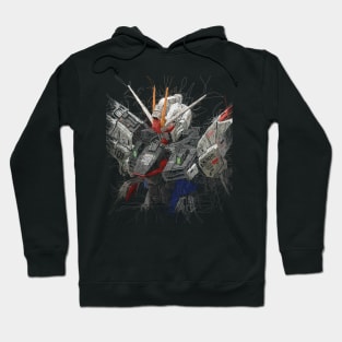 Freedom Gundam ZGMF X10A Scribble Artwork Hoodie